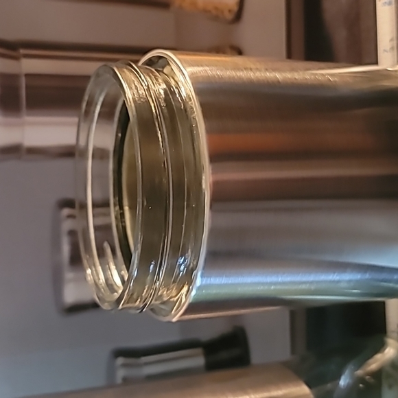 NWT 3 piece glass and stainless steel container set 3 sizes screw tops homebasic - Picture 12 of 13